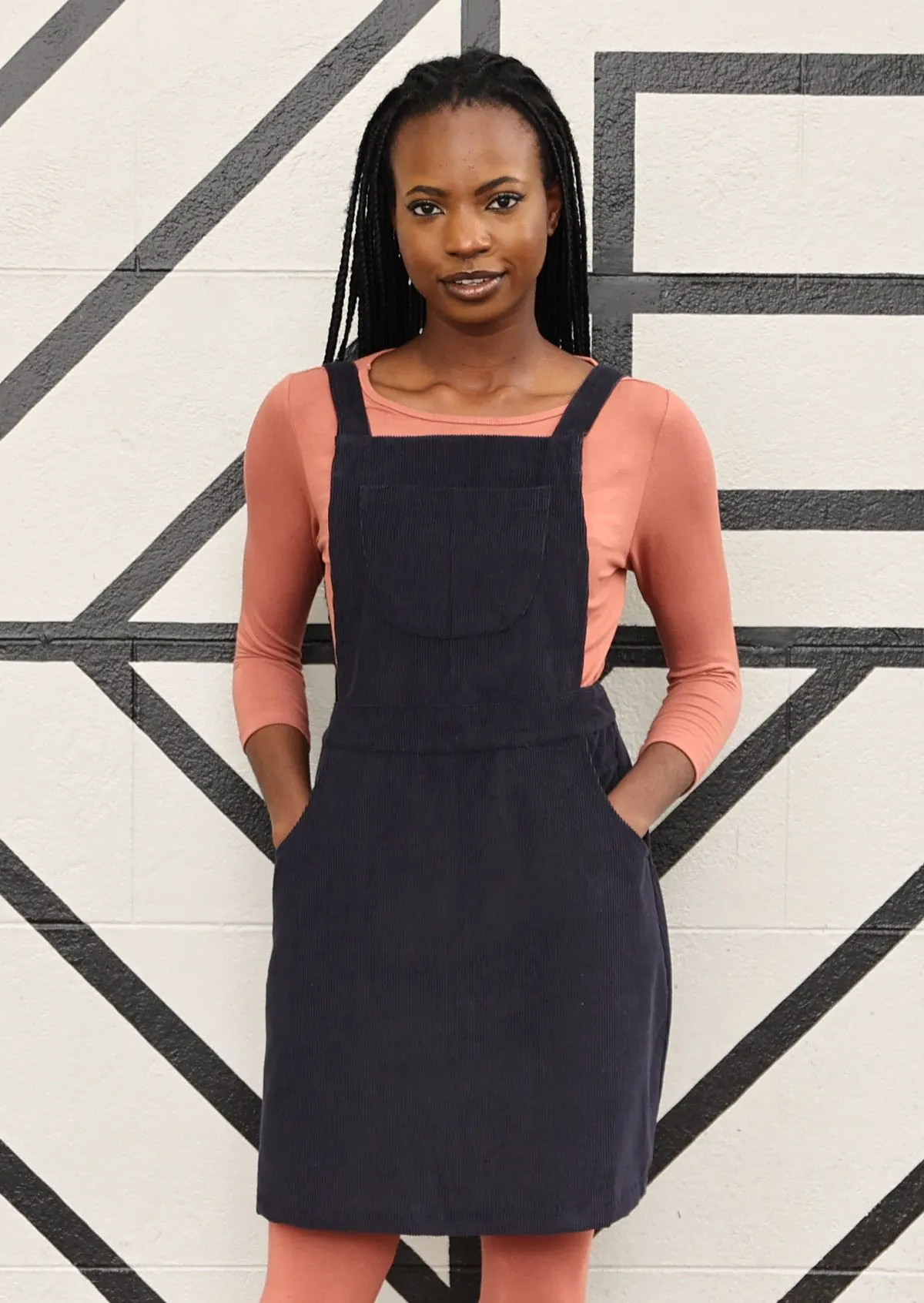 Corduroy Pinafore Outer Space