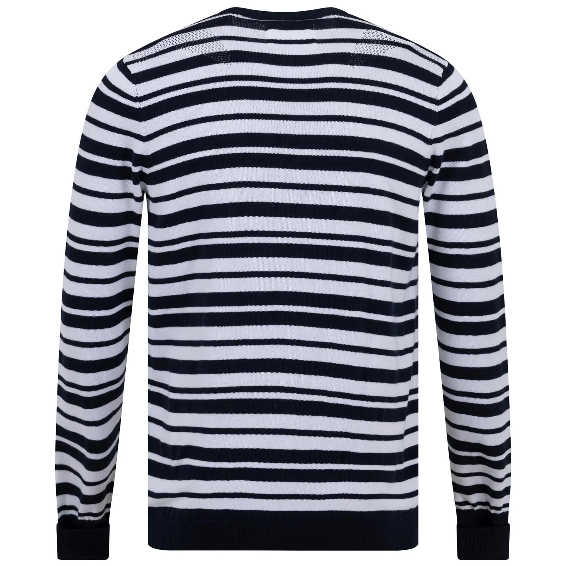 Cosmos Knit C-Neck Deep Navy/Off White Stripe - 2024