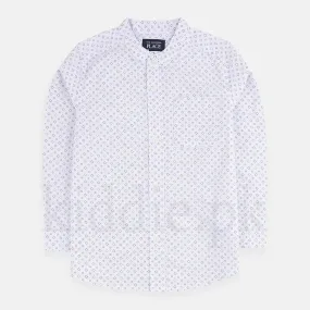 CP White Pattern Casual Shirt 1815