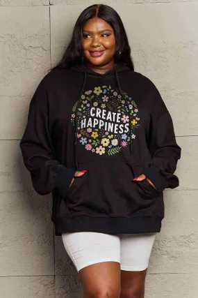 Create Happiness Graphic Hoodie