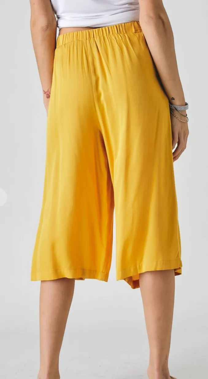 CROPPED Wrap CAPRI WIDE LEG PANTS (2 colors)