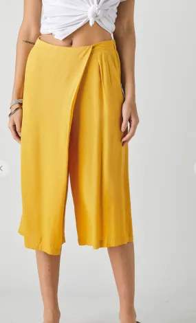 CROPPED Wrap CAPRI WIDE LEG PANTS (2 colors)