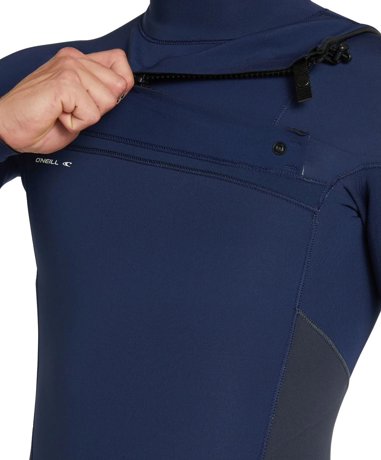 Defender 4/3mm Steamer Chest Zip Wetsuit - Gunmetal Navy