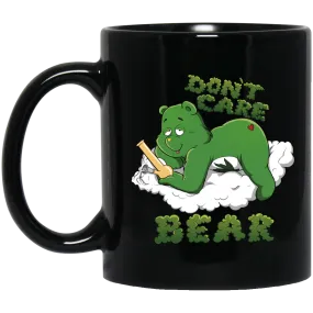 Don't Care Bear 11 oz. Black Mug