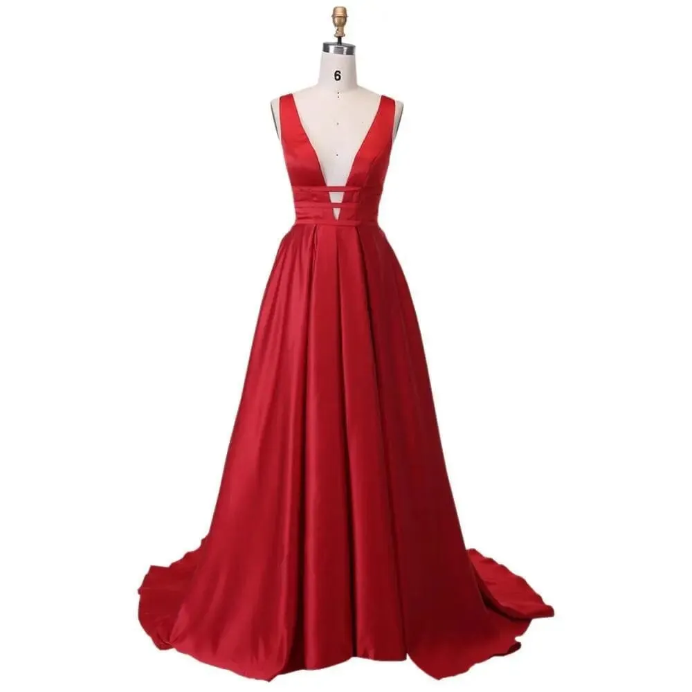 Dramatic Scarlet Gala Attire