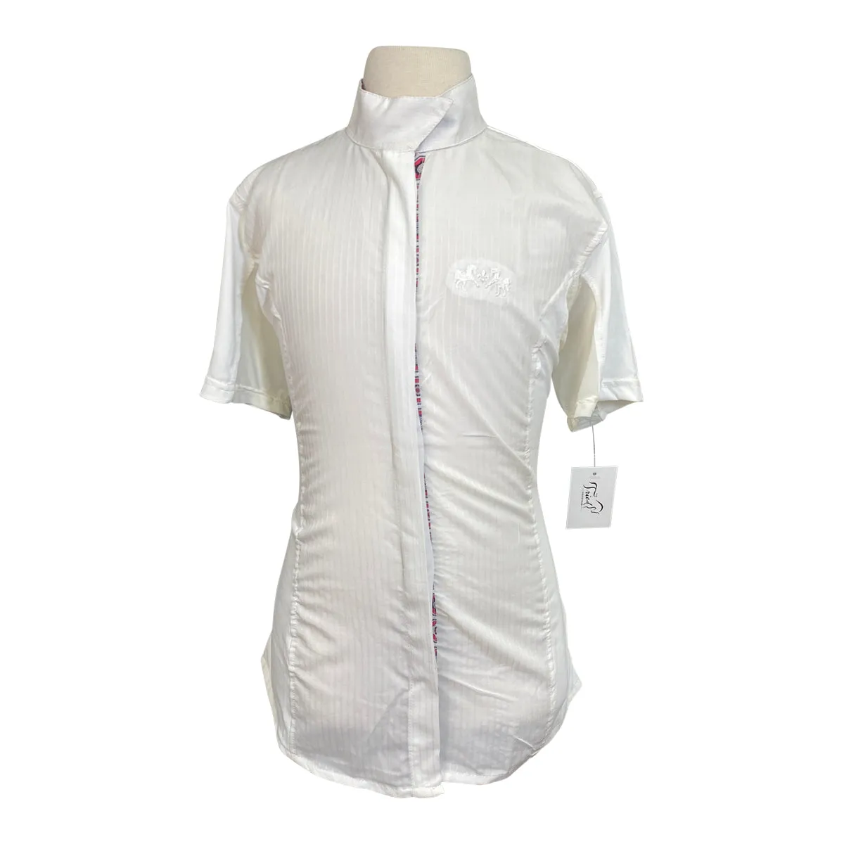 Equine Couture Short Sleeve Show Shirt in White - Children's 16