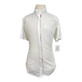 Equine Couture Short Sleeve Show Shirt in White - Children's 16