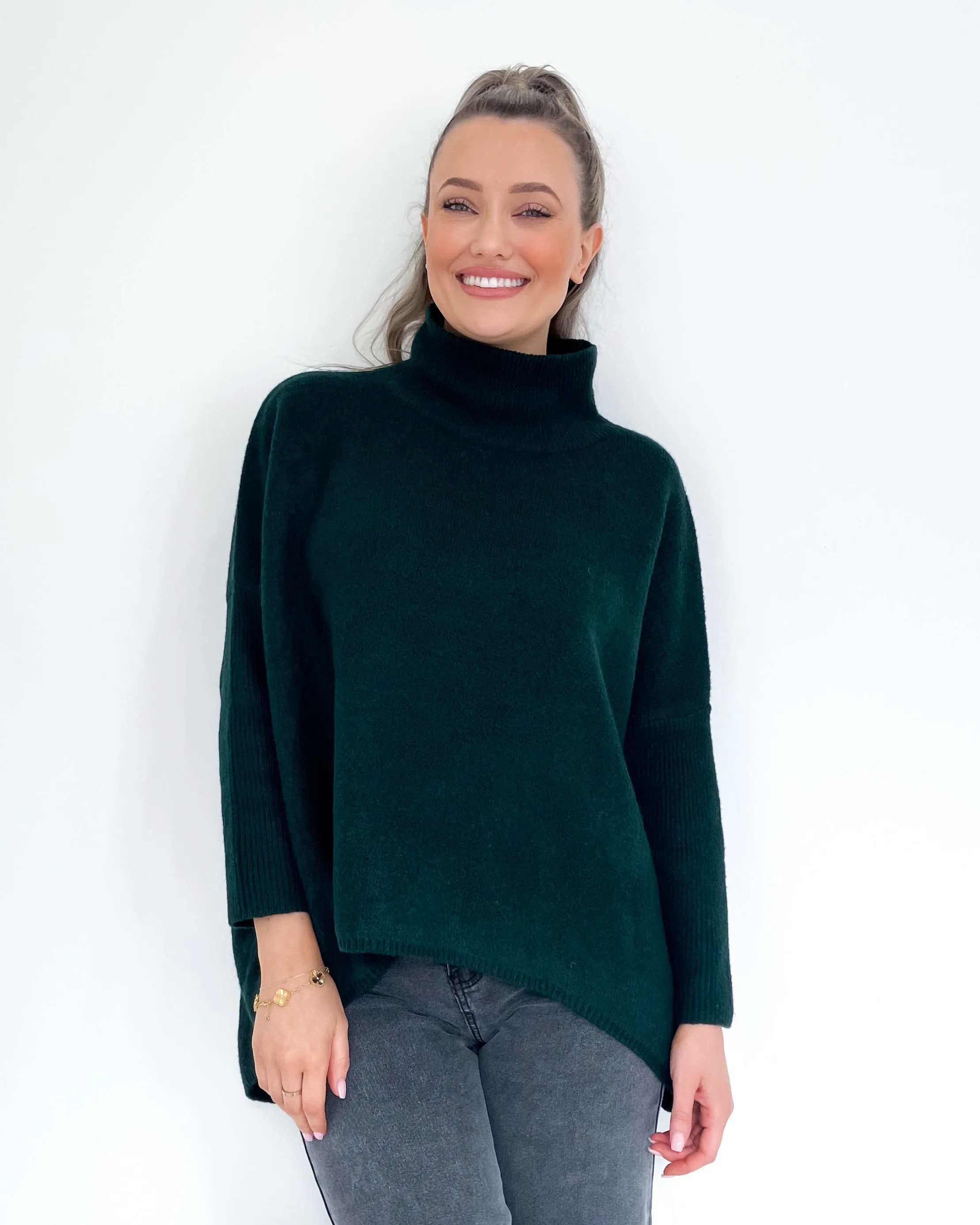 Farah Wool Blend Knit Emerald