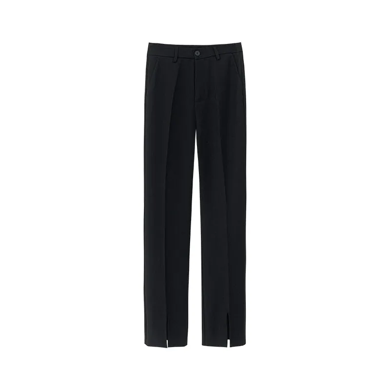 Feeling Casual Chique front slit mopping pants