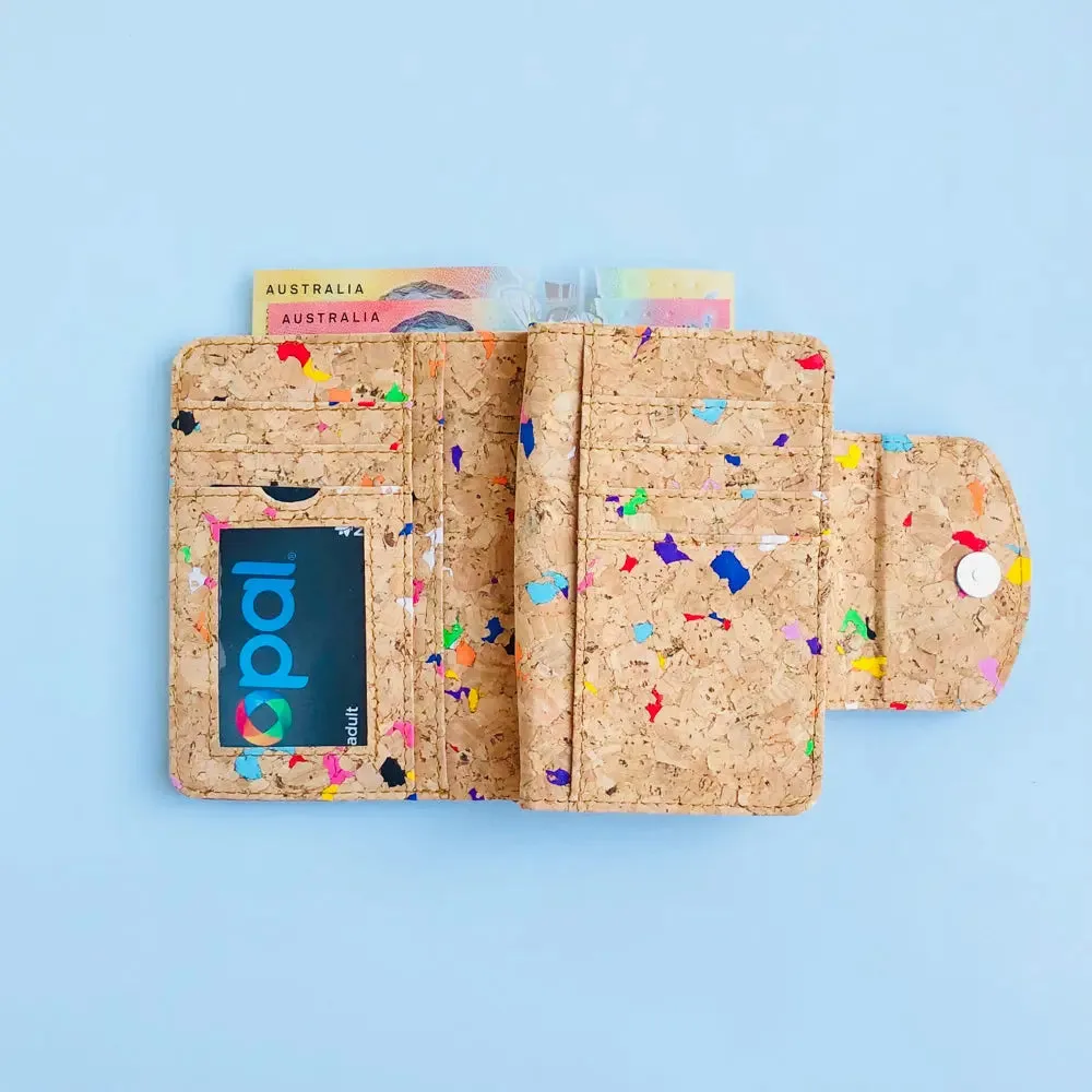 Fiora Vegan Cork Wallet By The Sea Collection