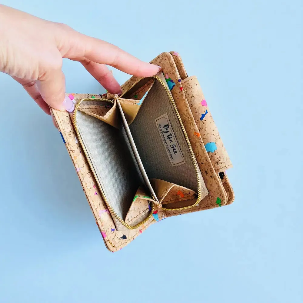 Fiora Vegan Cork Wallet By The Sea Collection