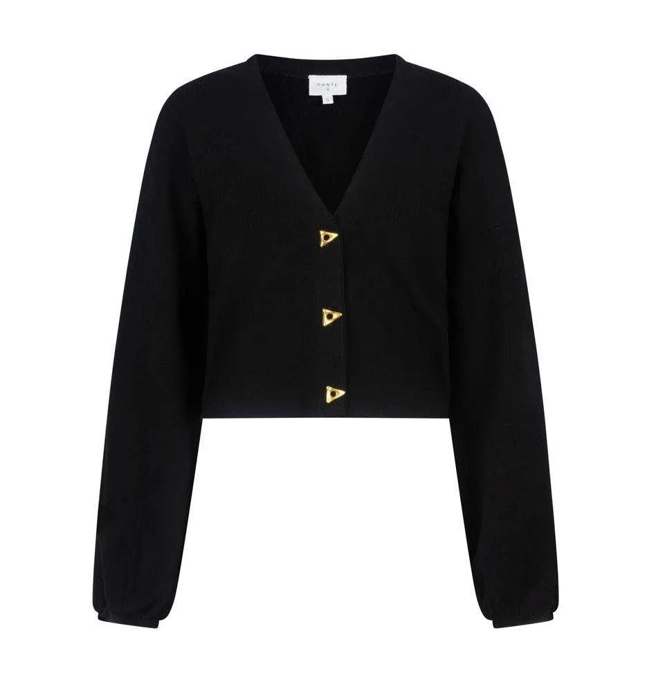 Fling Cropped Cardigan Raven