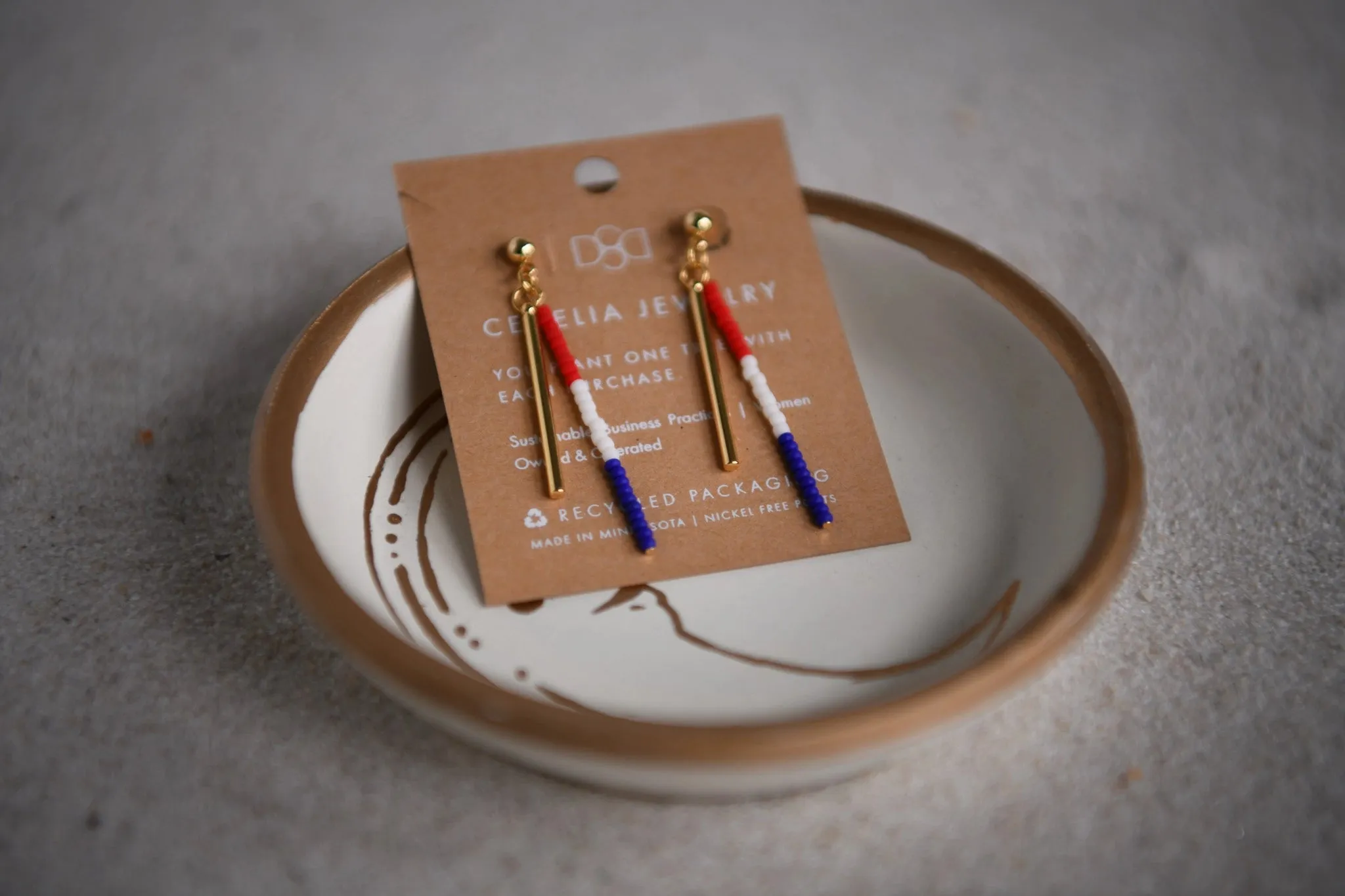 Fourth of July Bar Earrings