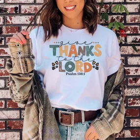 Give Thanks Fall Graphic T-Shirt - FA306