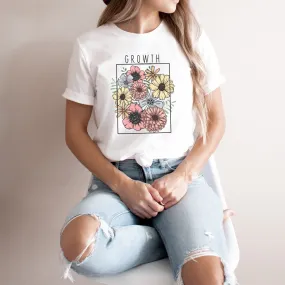 Growth Floral Spring Graphic T-Shirt - SP419