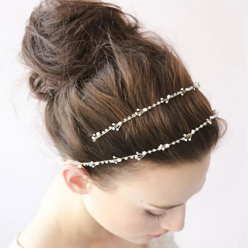 Handcrafted Pearl Bridal Headpiece