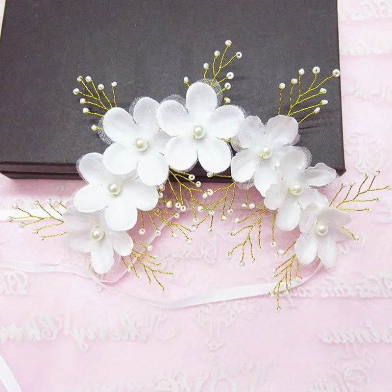 Handcrafted Pearl Bridal Headpiece