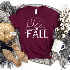 Hello Fall - Maroon