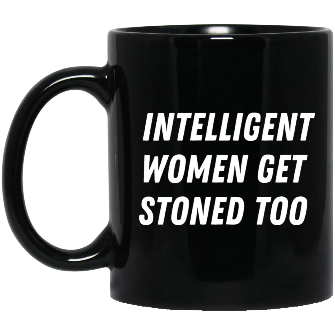 Intelligent Women 11 oz. Black Mug