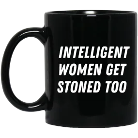 Intelligent Women 11 oz. Black Mug