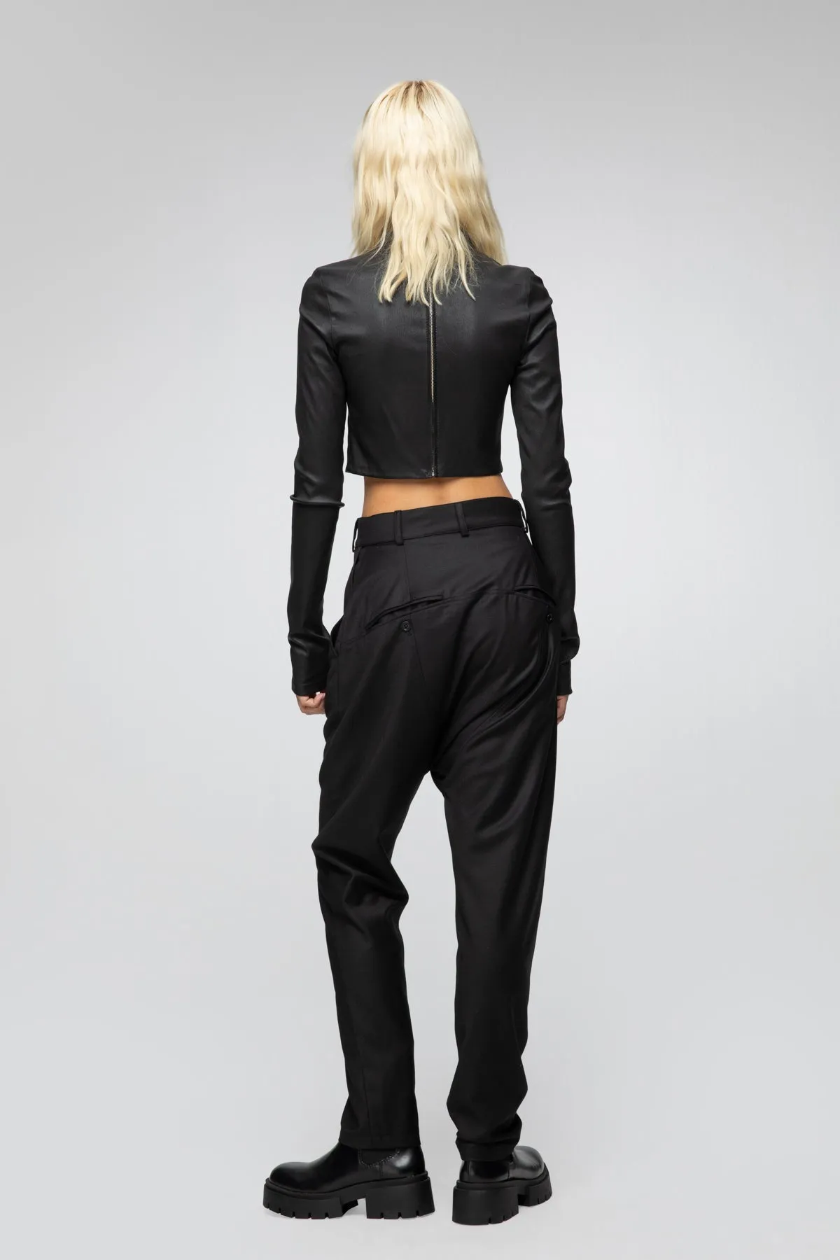 Ionna - Black Wool Pants