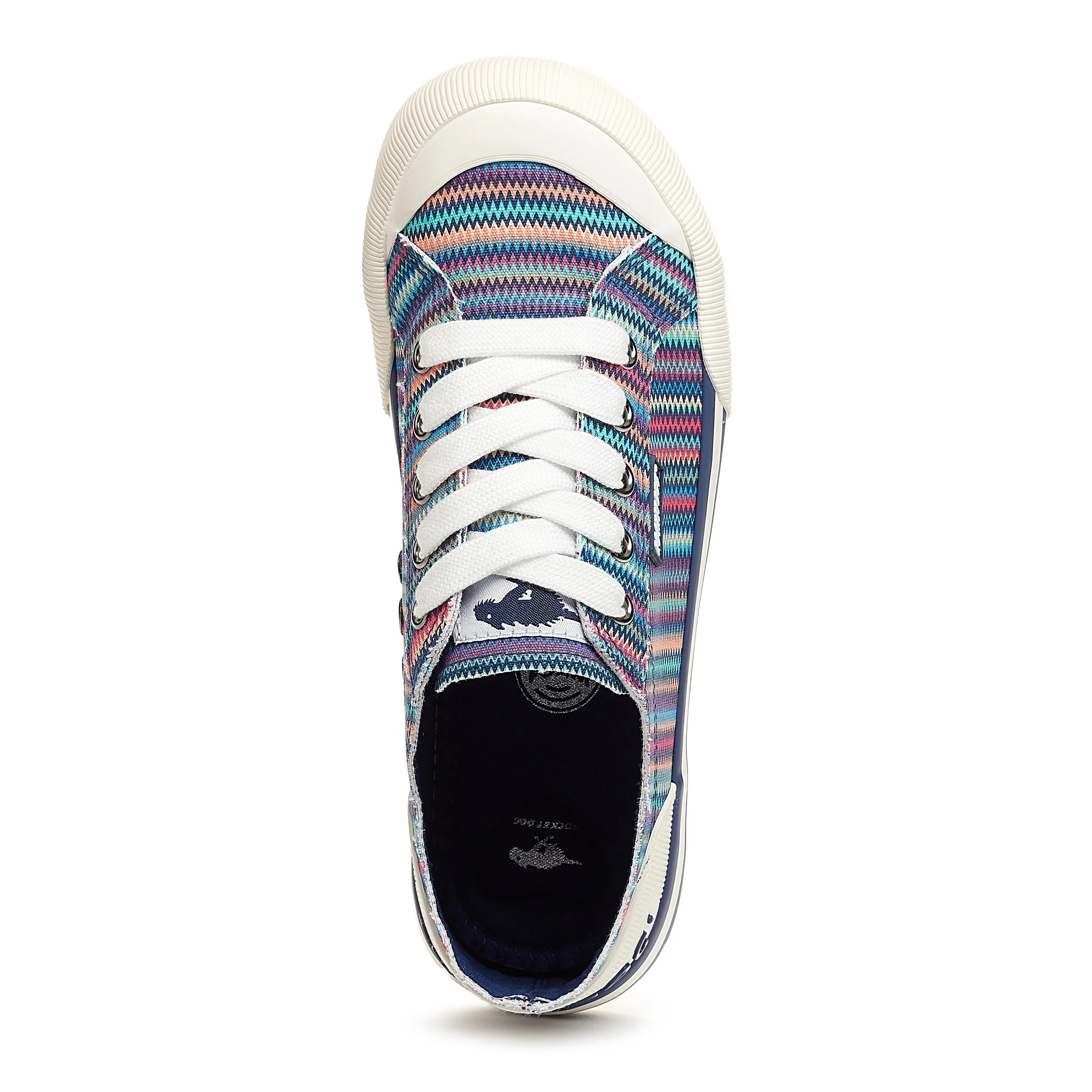 Jazzin Blue Stark Stripe Trainers