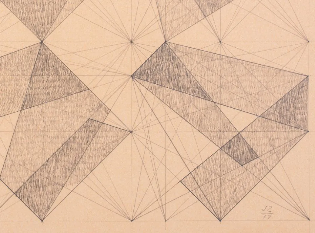 J.Z. "Albuquerque-Q4" Graphite on Paper, 1977