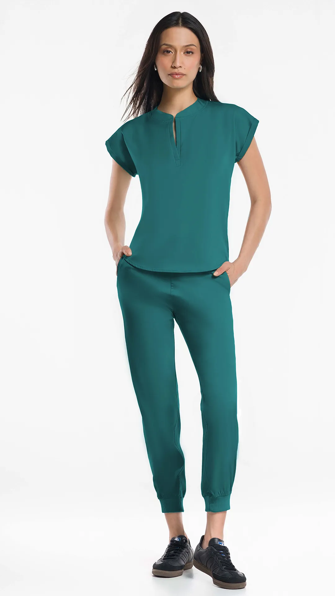 Kanaus® Scrub Casual Mao Green Forest | Dama