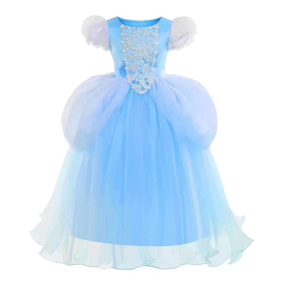 Kids Cinderella Inspired Princess Cosplay Dress