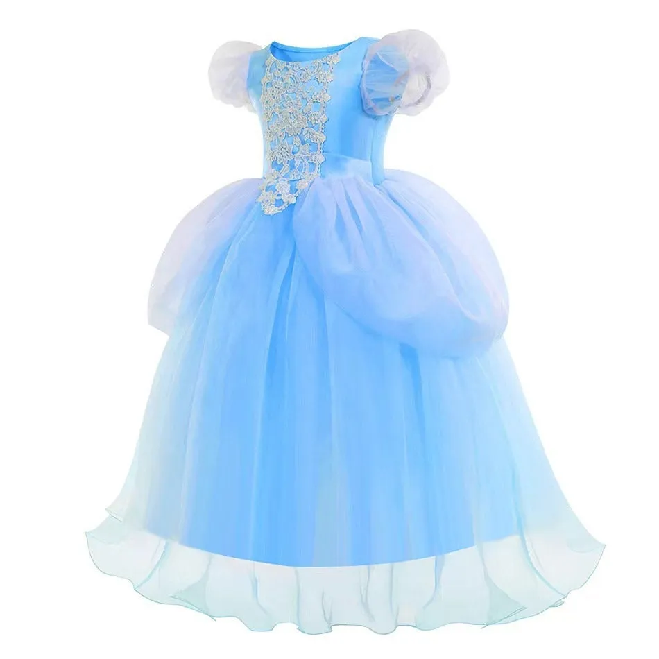 Kids Cinderella Inspired Princess Cosplay Dress