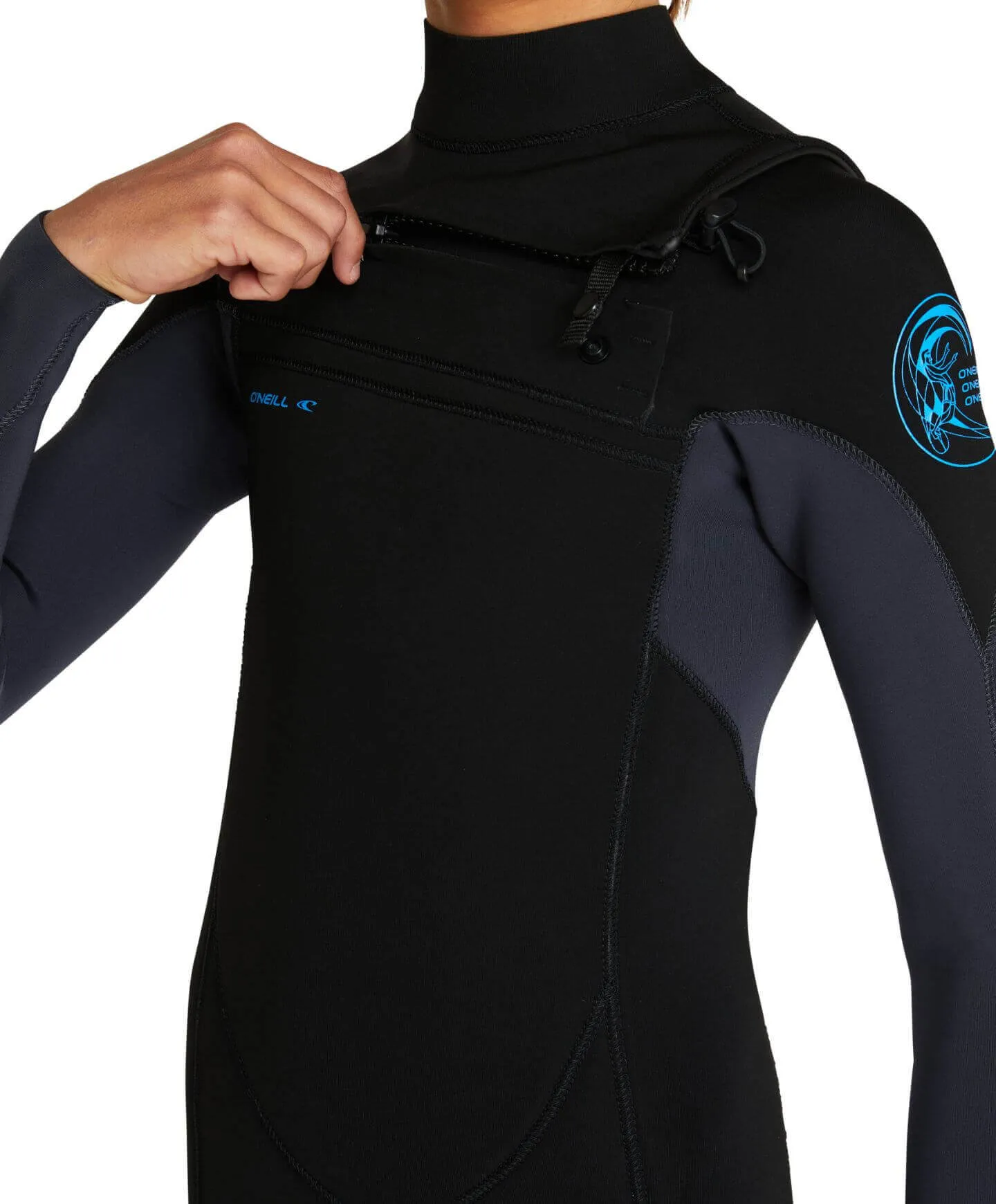 Kid's Defender 3/2mm Steamer Chest Zip Wetsuit - Black