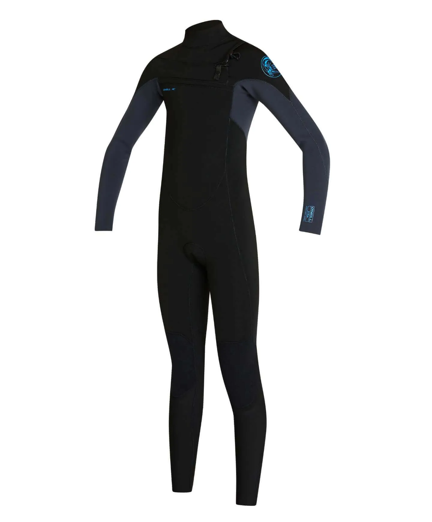 Kid's Defender 3/2mm Steamer Chest Zip Wetsuit - Black