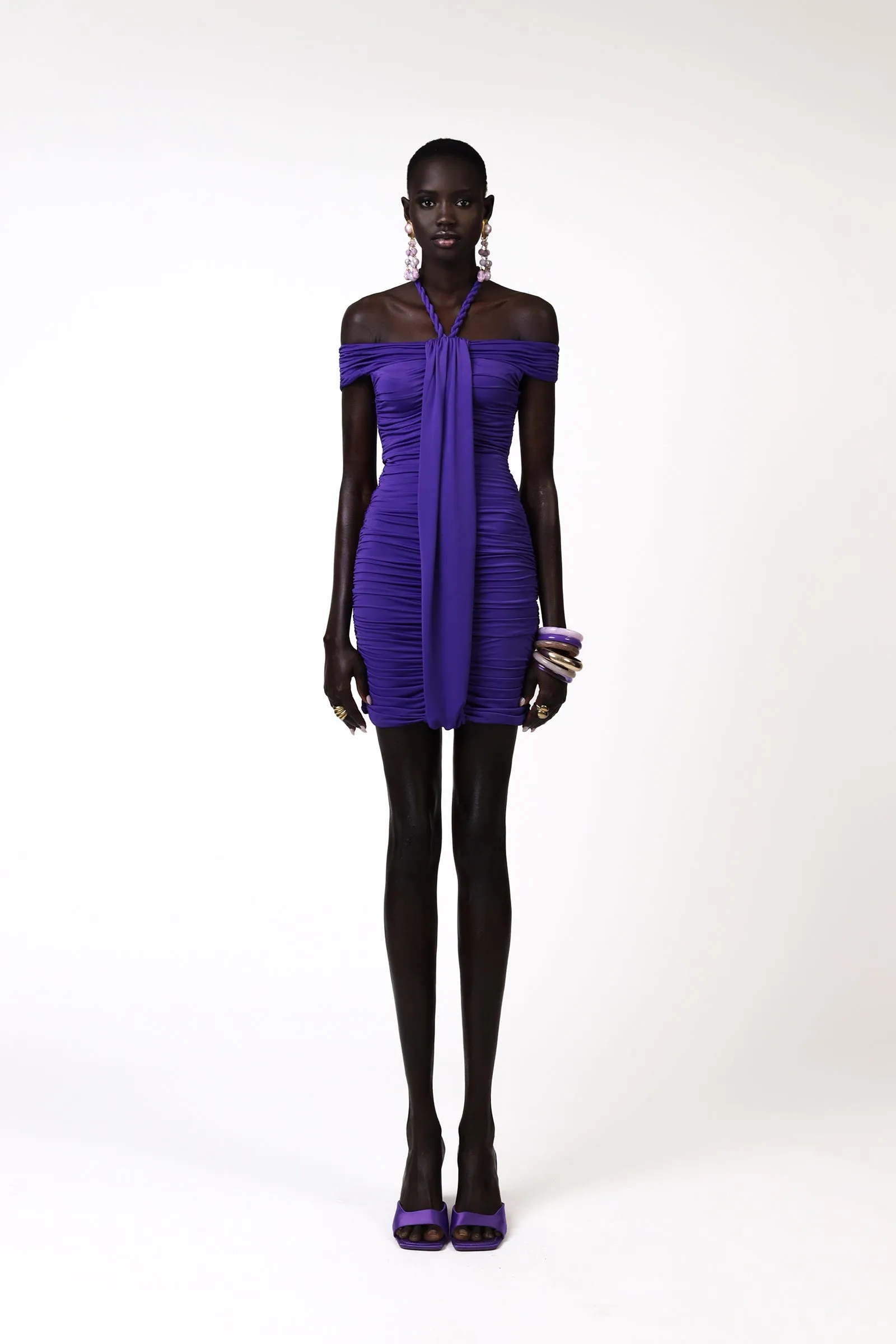 Korro Mini Dress - Purple