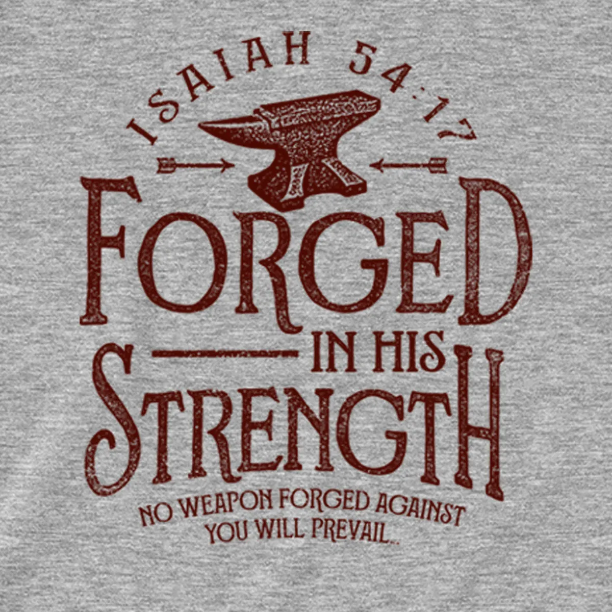 Light Source Mens Raglan T-Shirt Forged In His Strength