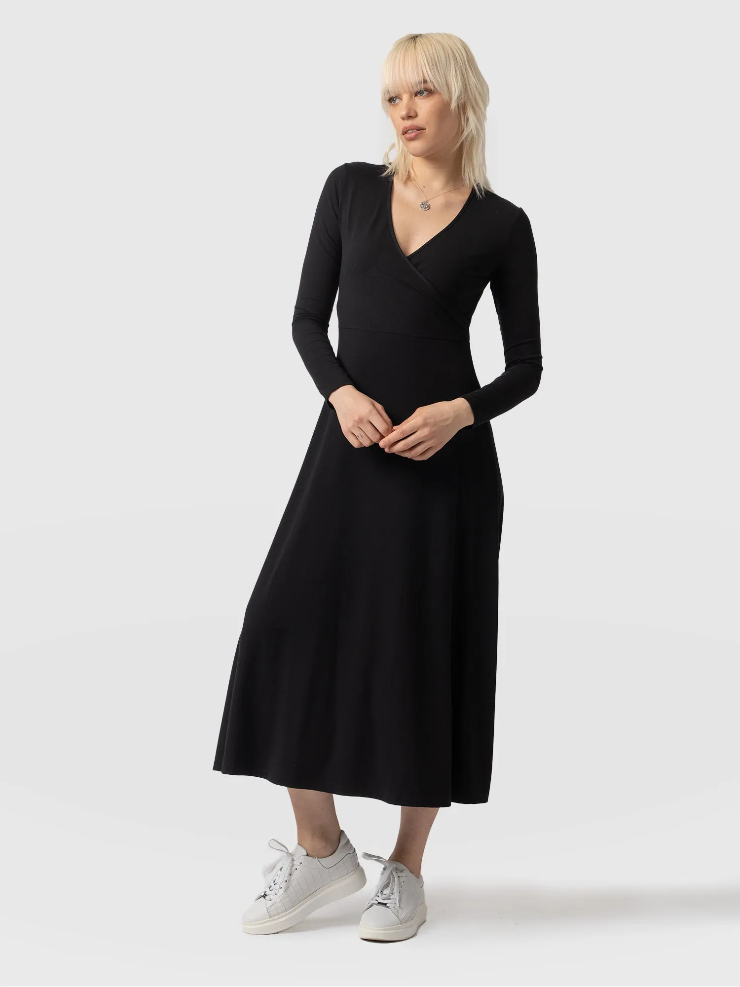 Maggie Wrap Dress - Black