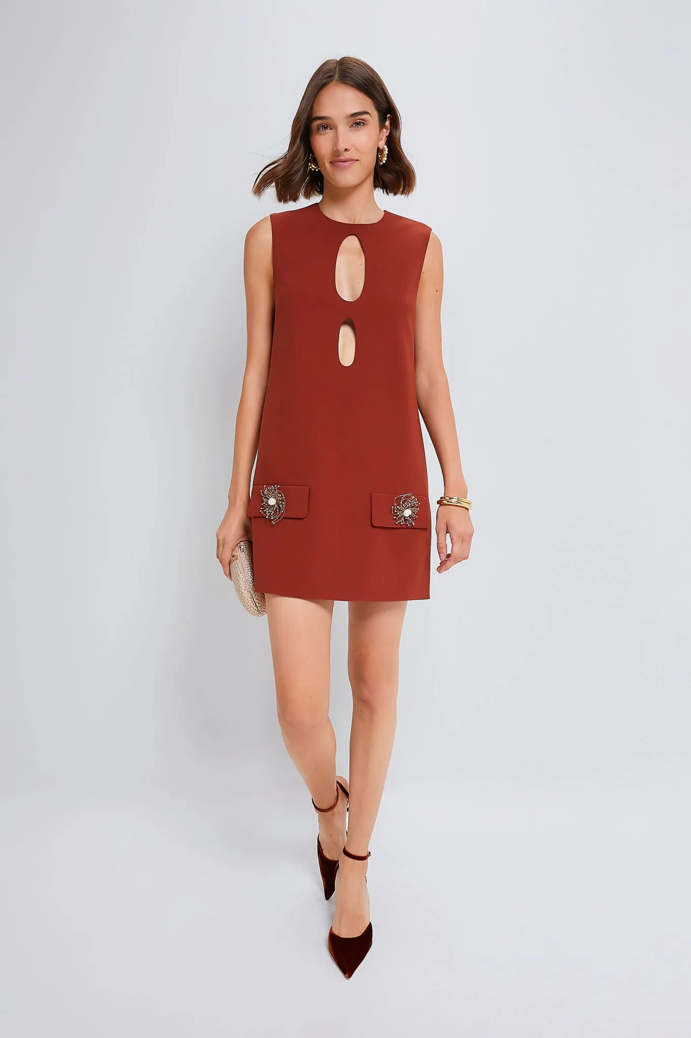 Maroon Krystle Mini Dress