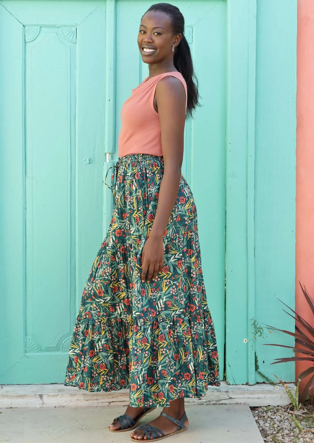 Maxi Skirt Forest Flower