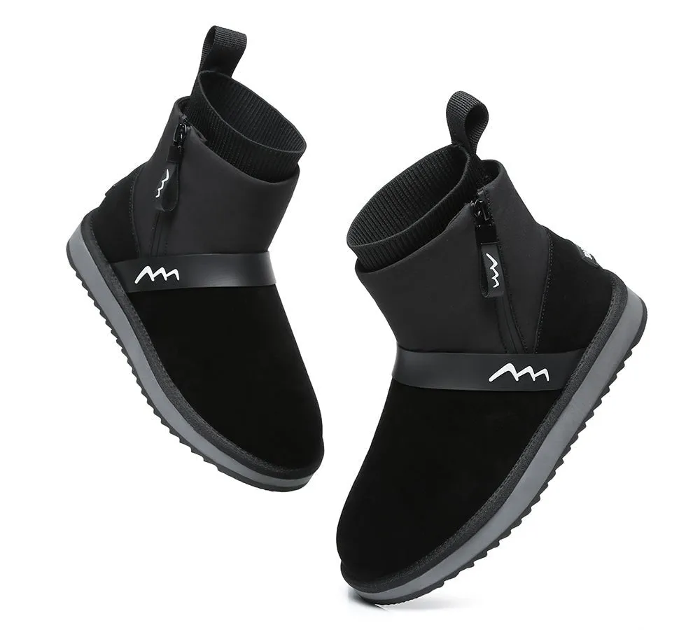 Mini Sheepskin Zipper Boots Women Taya