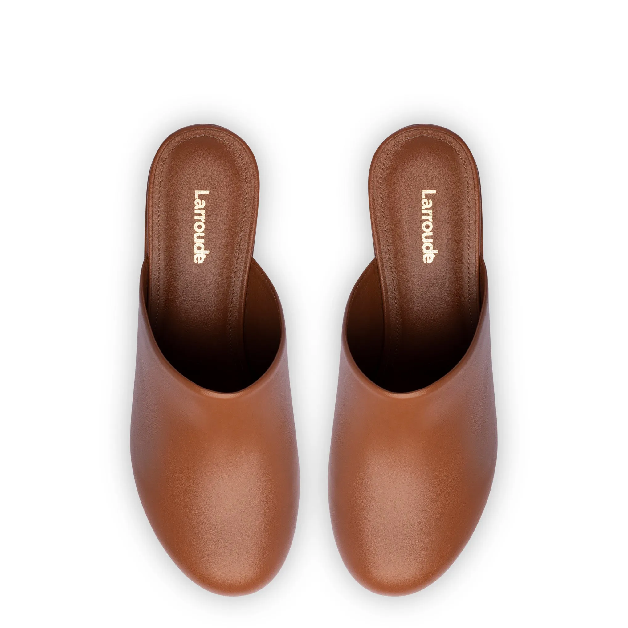 Miso Platform Clog In Caramel Leather