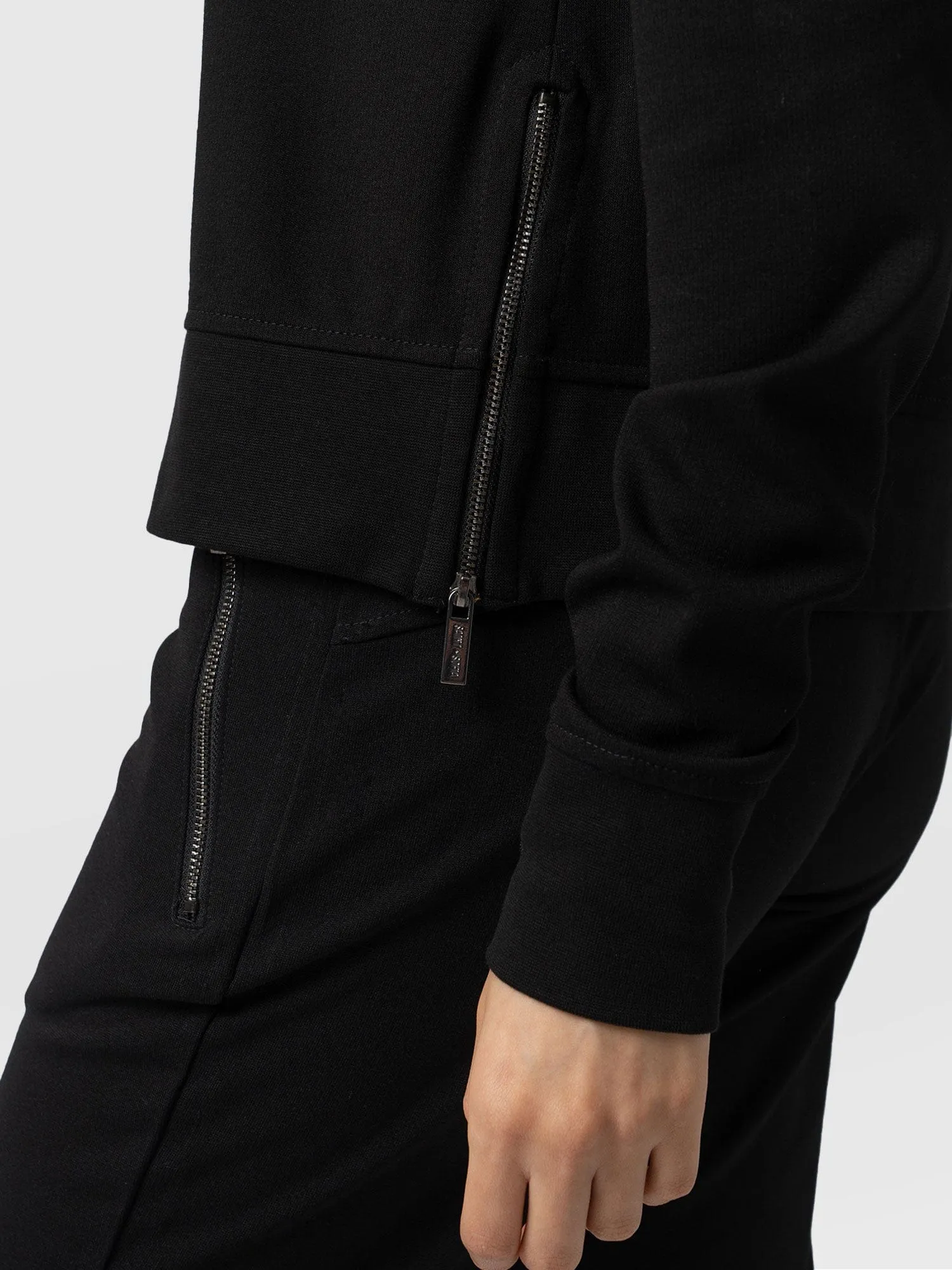 Morgan Zip Sweater - Black