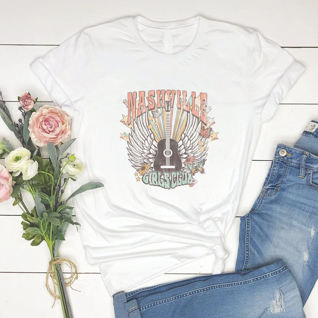 Nashville Girls Club Western Graphic T-Shirt - WE208