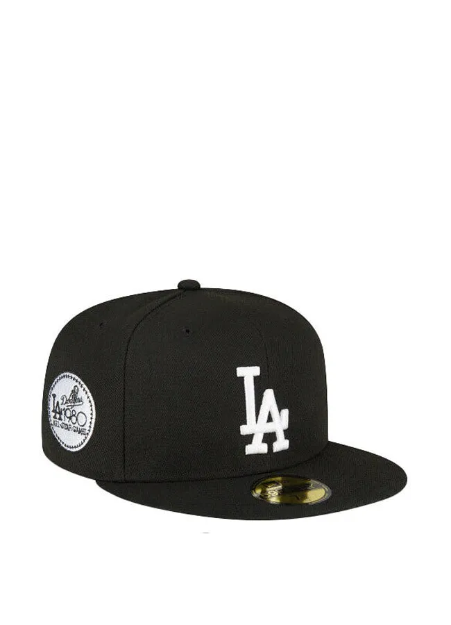 New Era 5950 Fitted CAP *SIDE PATCH* Dodgers BLACK LABEL