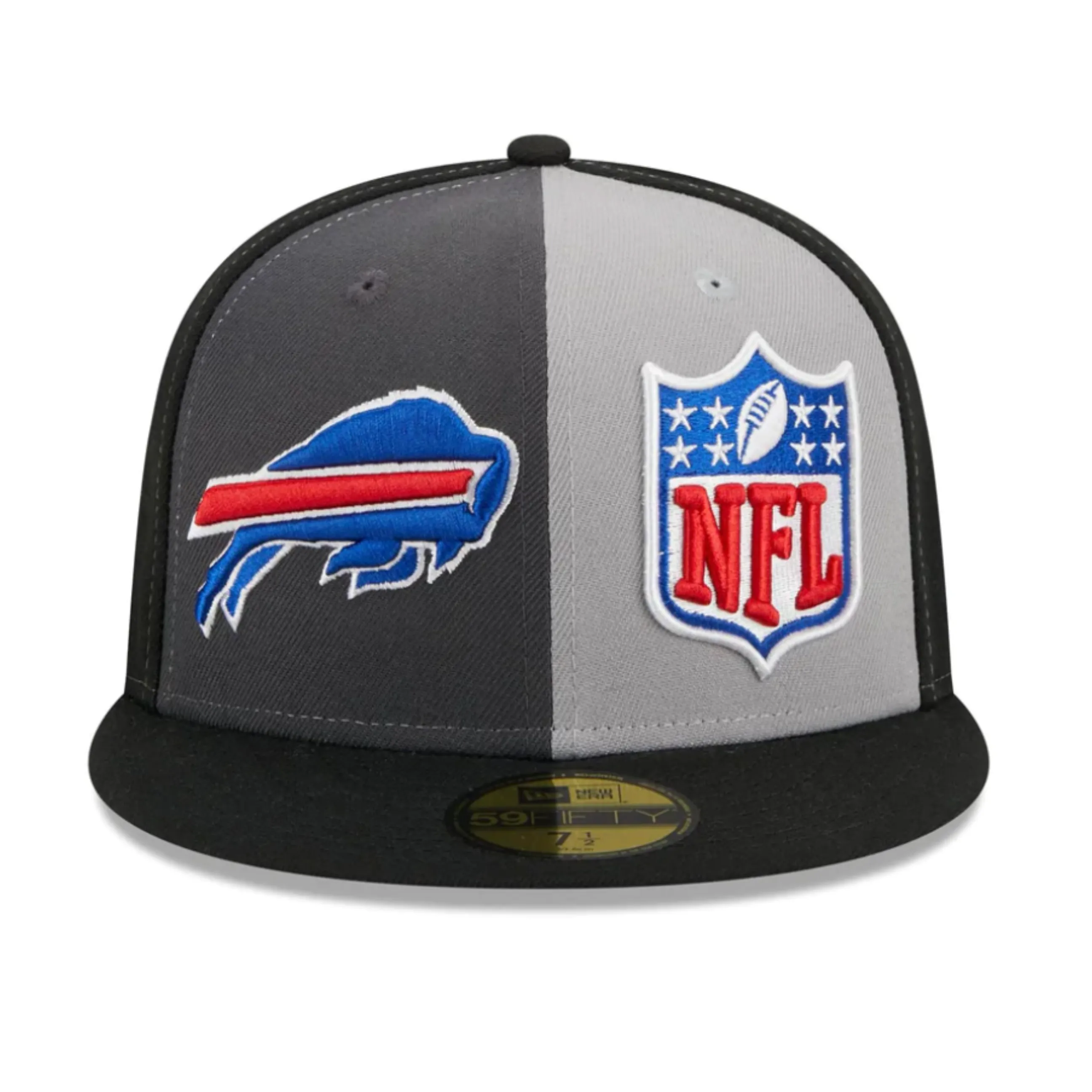 New Era Bills 2023 Sideline Gray Panels 59FIFTY Fitted Hat