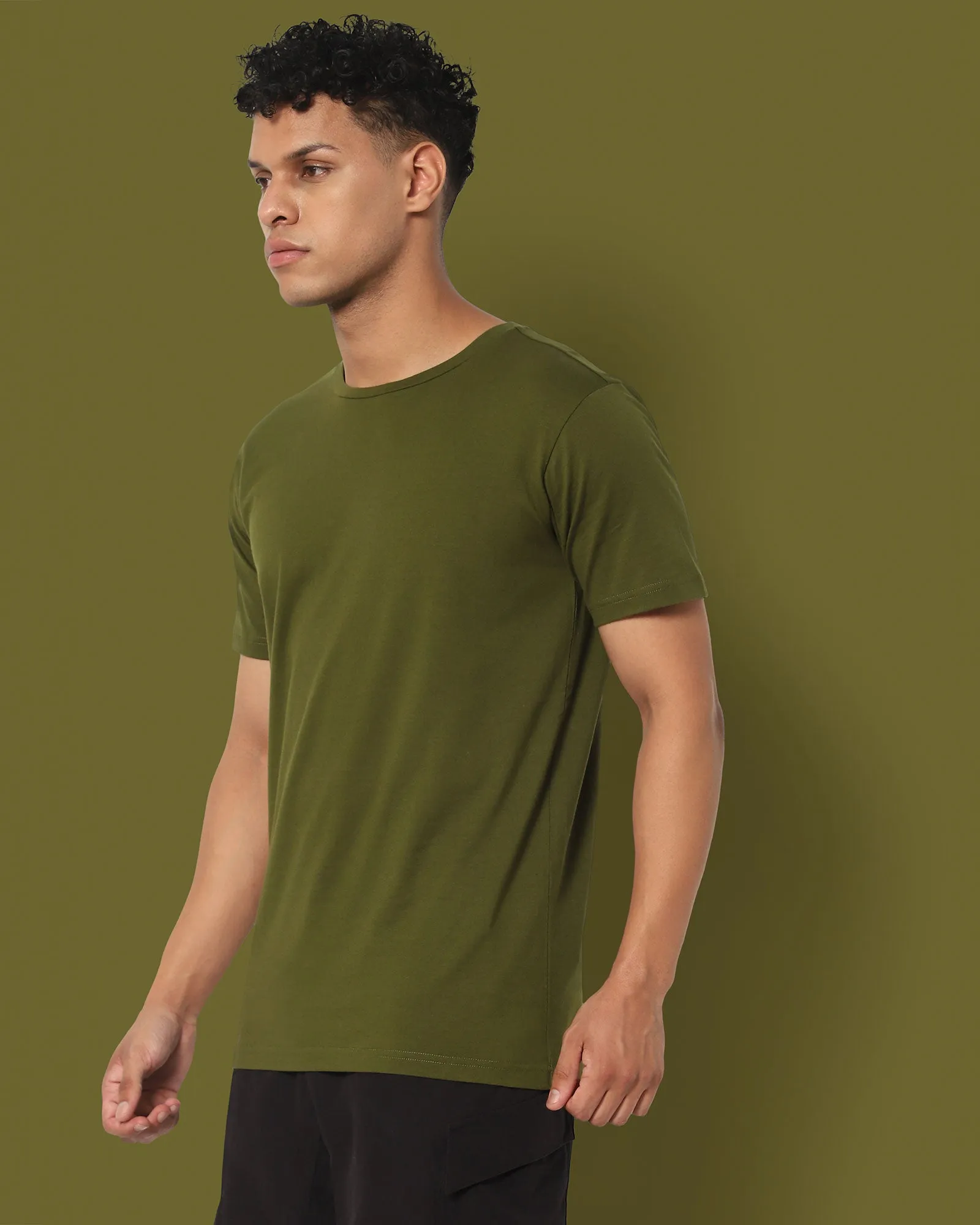 Next Generation Crew Neck: Olive Green