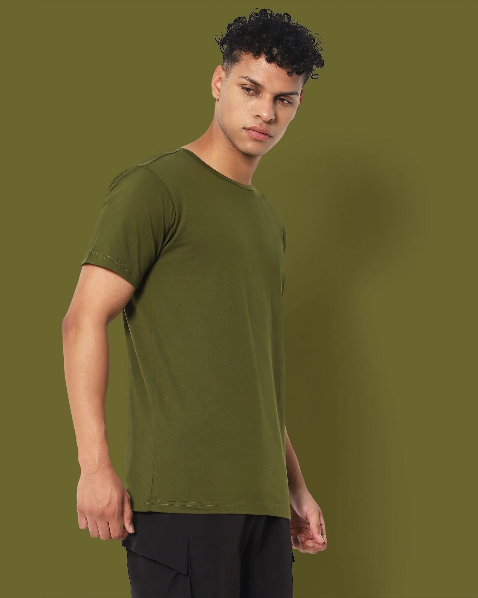 Next Generation Crew Neck: Olive Green