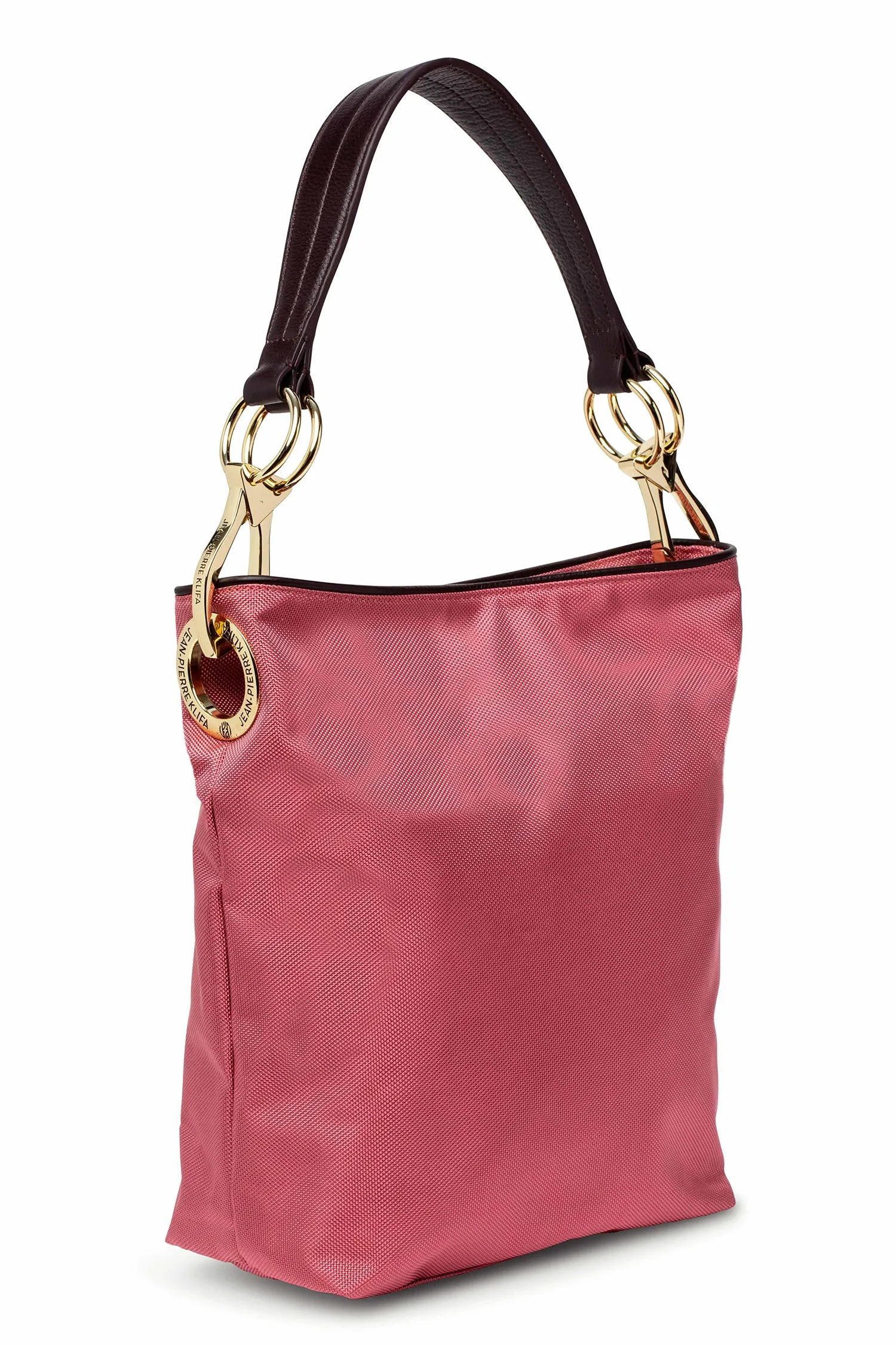 Nylon Bucket Bag Lace Pink