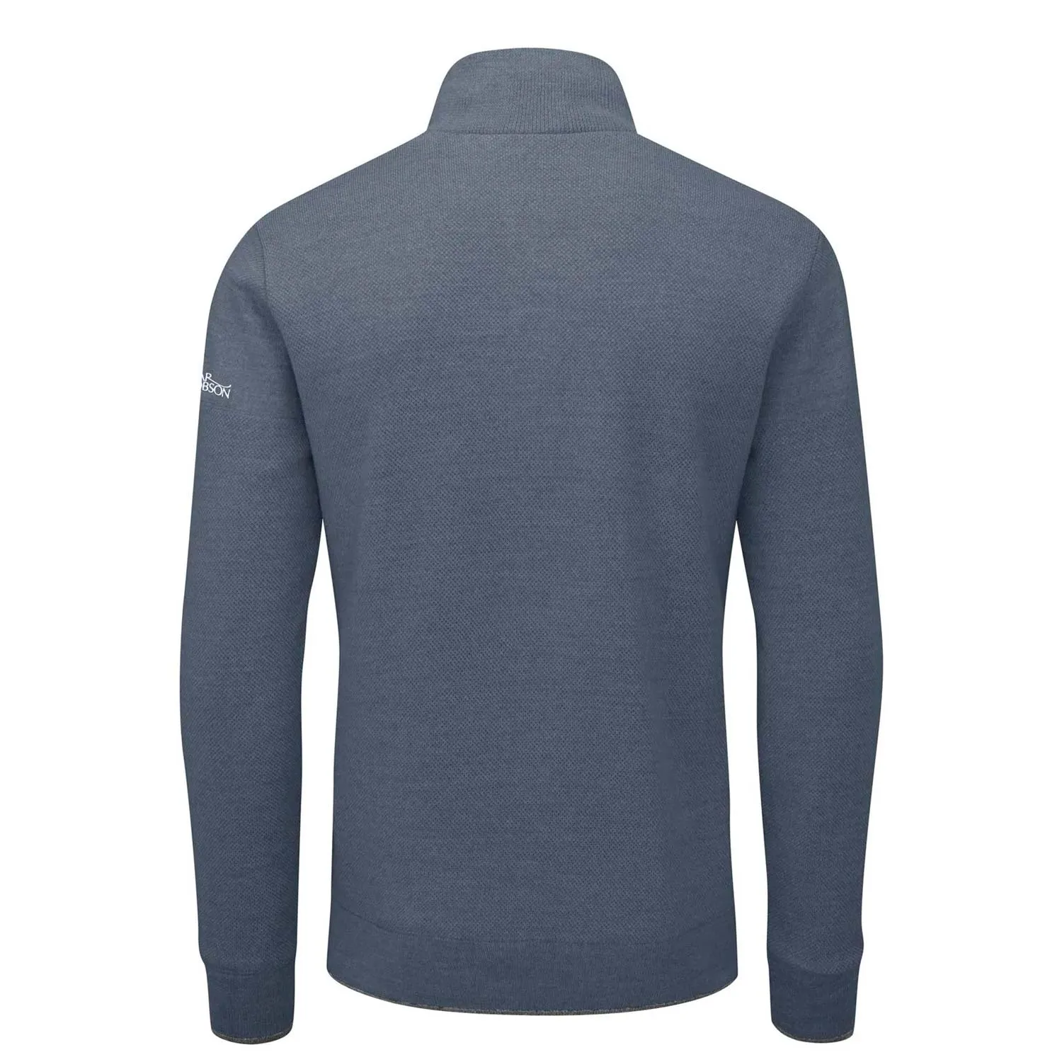 Oscar Jacobson Anders Half Zip - China Blue