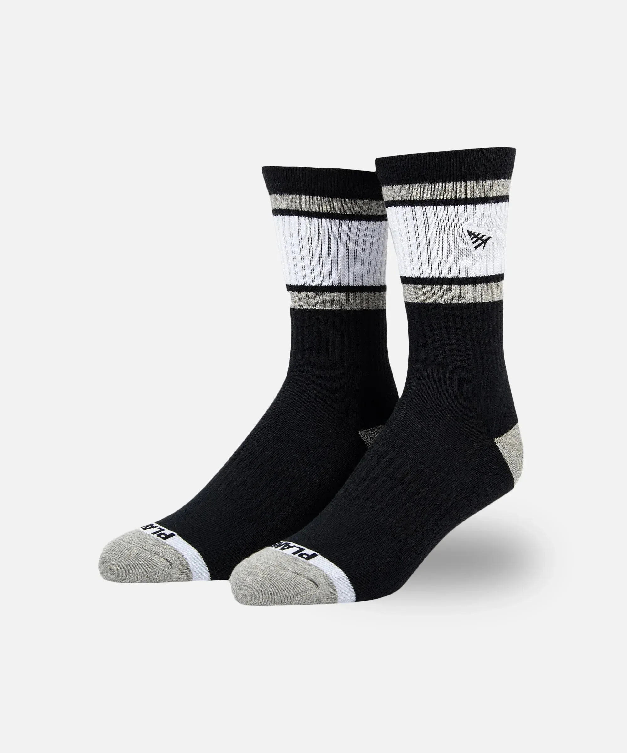 PAPER PLANES EMBROIDERY LOGO PATCH STRIPE SOCKS