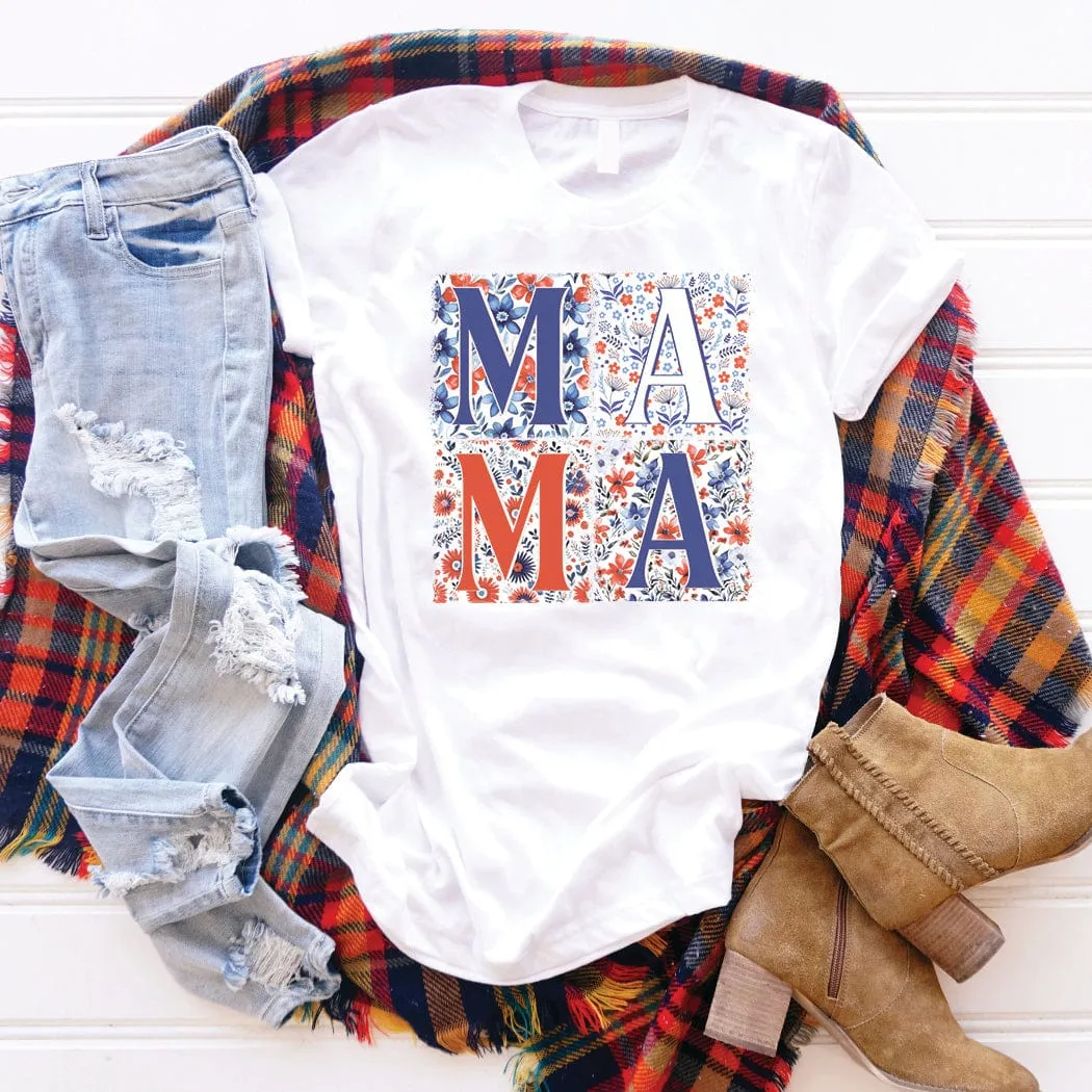 Patriotic Mama Graphic T-Shirt - WE304