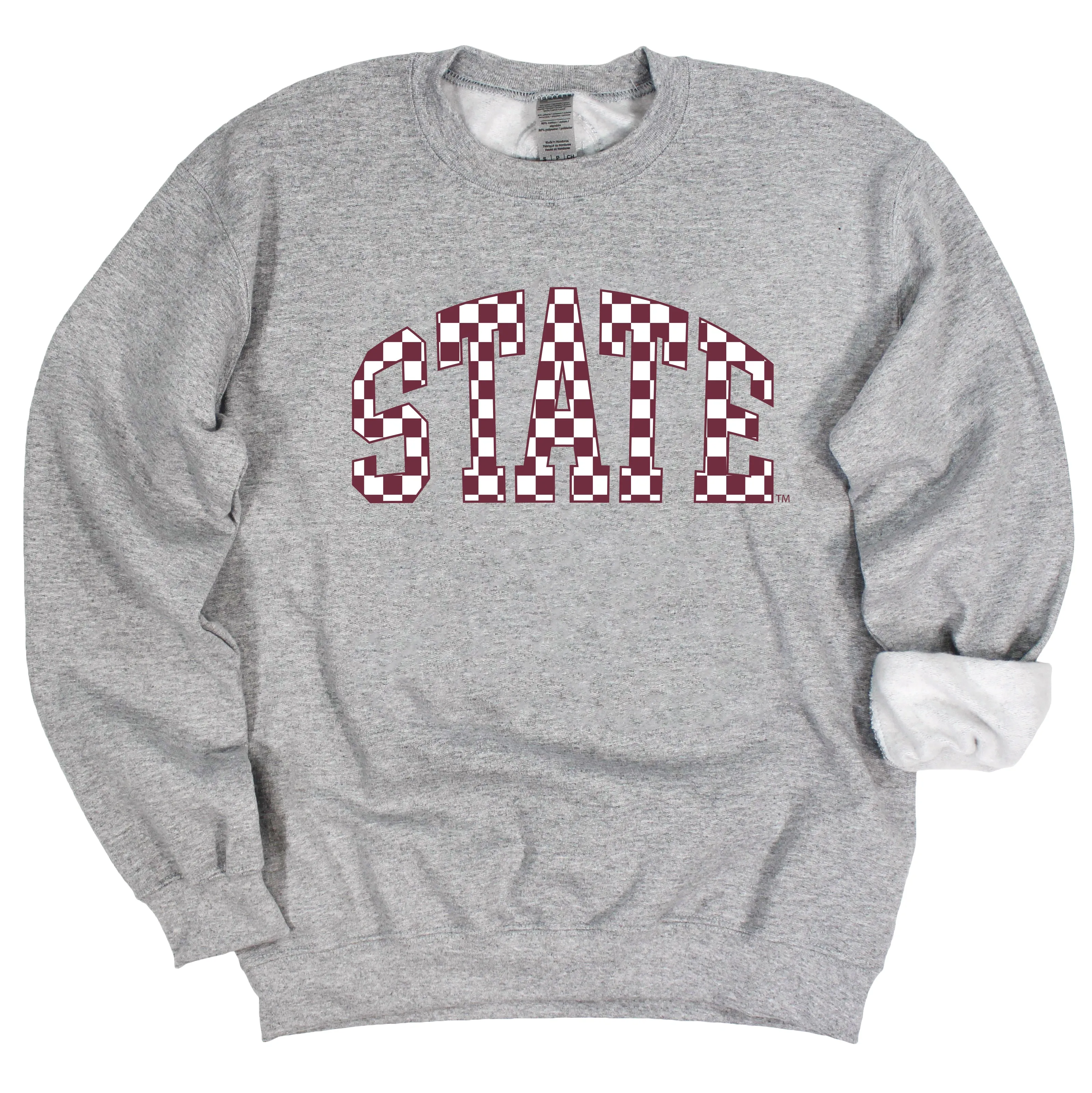 Press Box Crewneck Fleece in Mississippi State University